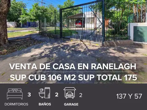 Venta de Casa 5 AMBIENTES Ranelagh, Berazategui