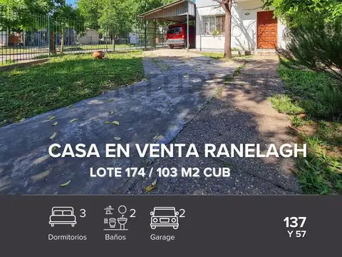 Venta de Casa 5 AMBIENTES Ranelagh, Berazategui