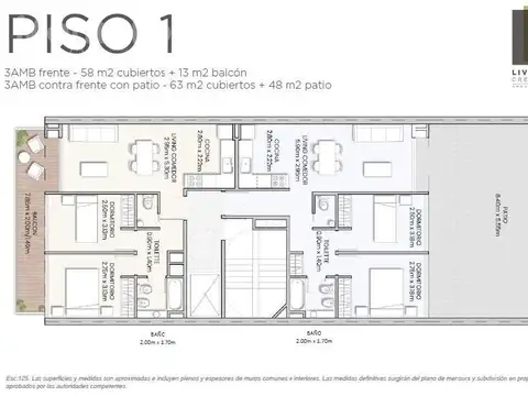 Emprendimiento: Venta 3 ambientes semipiso con gran balcon, Amenities