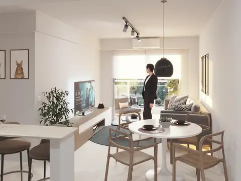 Departamento 2 ambientes con 1 baño