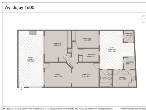 Depto Tipo Casa en Venta de 3 dormitorios