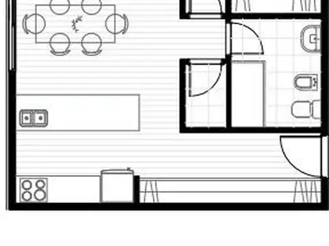 Departamento en Venta de 1 dormitorio