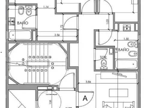 Departamento 4 ambientes con 2 baños