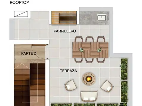 Casa 4 ambientes con 2 baños