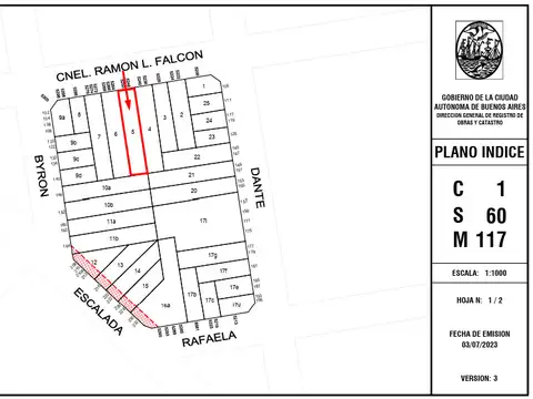 Terreno en Venta 8,66  mts Frente