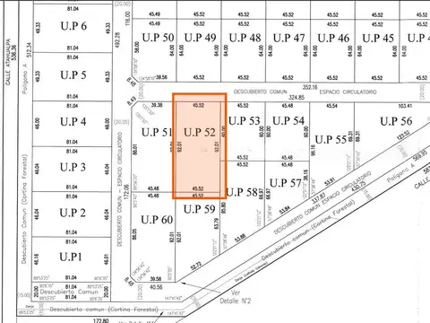 Terreno en Venta 92  mts Fondo