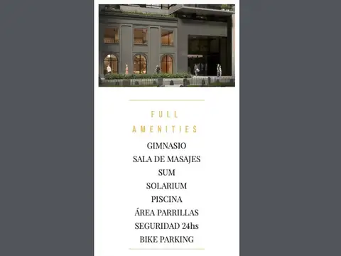 Departamento en Venta en Palermo Chico, USD 450.000