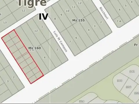Lotes de 360 m2  en Venta – Dique Luján, Tigre