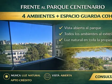 Departamento de 4 ambientes en Venta en Parque centenario