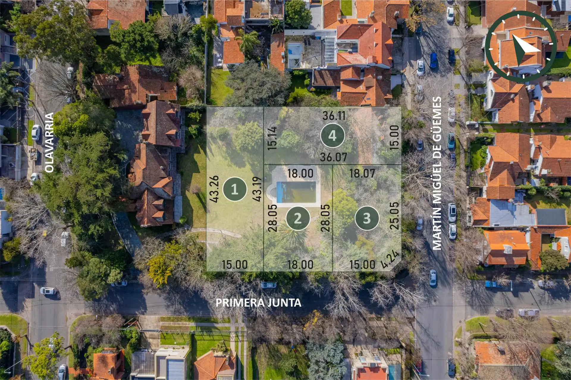 Lote en esquina del excelente barrio Los Troncos