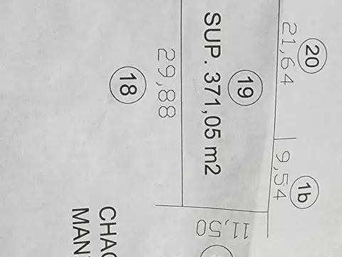 Terreno en Venta 29,88  mts Fondo