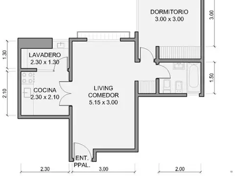 Departamento en Venta de 2 ambientes