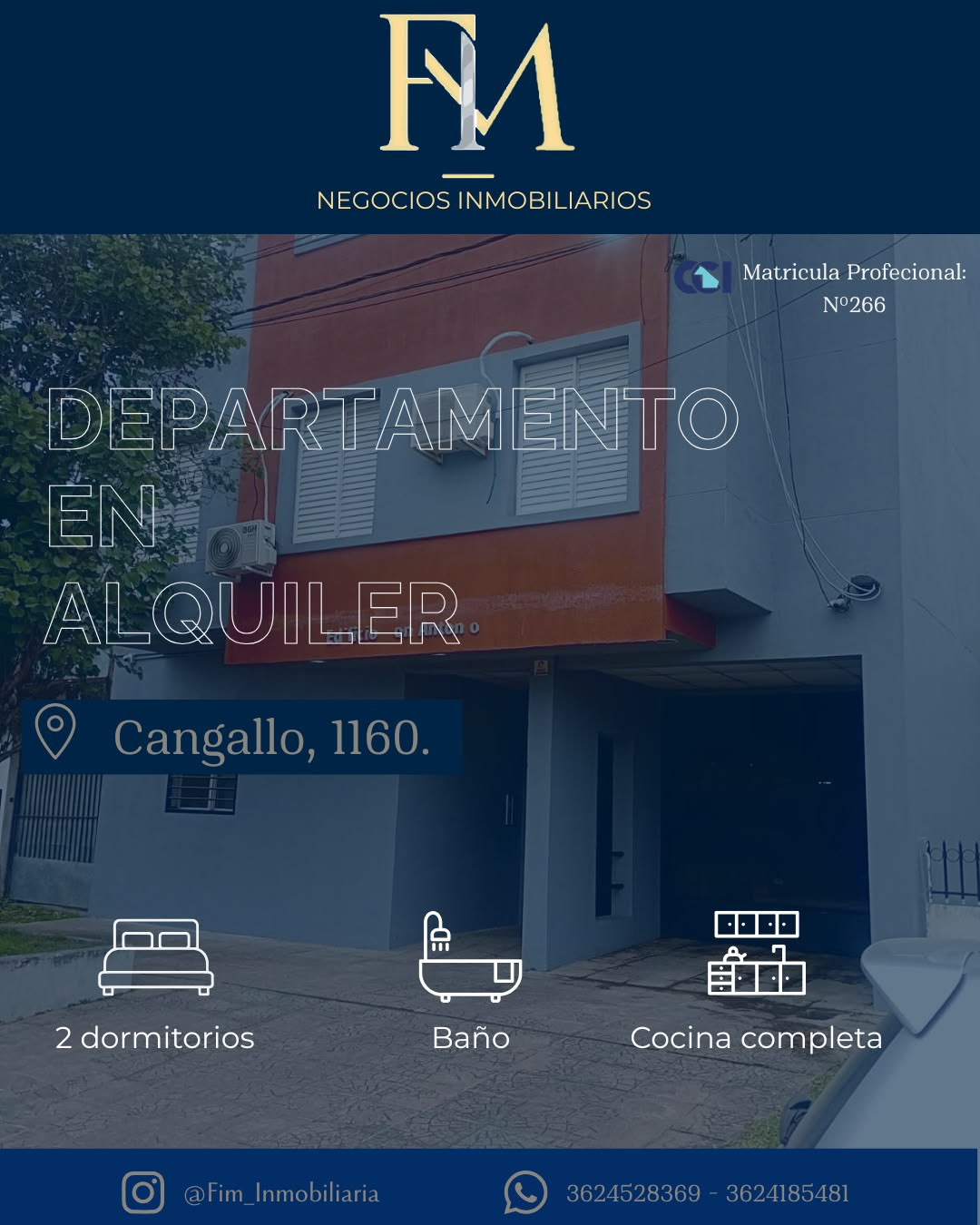 DEPARTAMENTO DE DOS DORMITORIOS EN ALQUILER