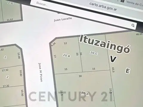 VENTA LOTE ITUZAINGÓ CENTRO