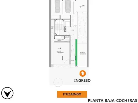 Departamento 3 ambientes con 1 baño