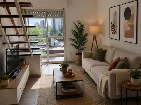 Venta departamento monoambiente con terraza por escalera barrio República de la Sexta, Rosario