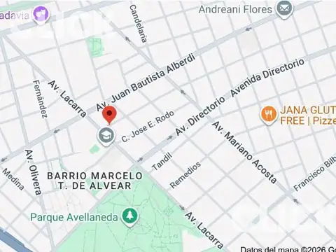 Terreno 8.70m x 24m 1155m2 vendibles USAA José Bonifacio 4000 Parque Avellaneda