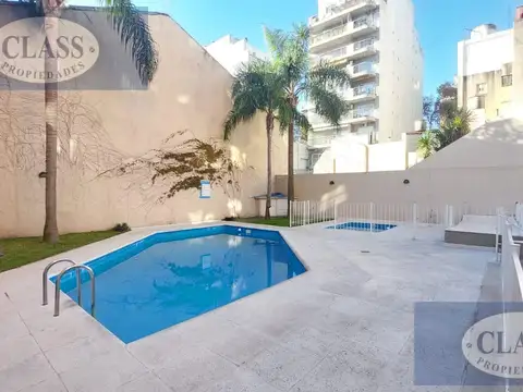 DEPARTAMENTO 2 AMBIENTES CON PATIO EN ALQUILER EN FLORES - PISCINA - SUM - SEGURIDAD 24 HS PRESENCIA