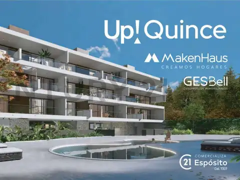 Departamento en construcción a la venta en City Bell de dos dormitorios con cochera y baulera