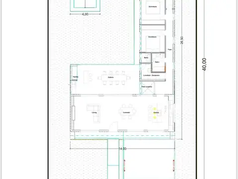 Casa 4 ambientes con 2 baños