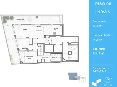 Departamento en Venta al Norte