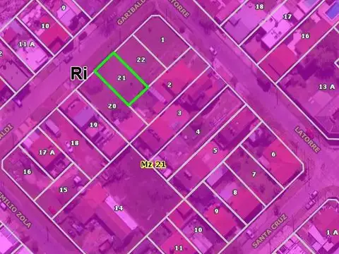 Terreno en  venta
