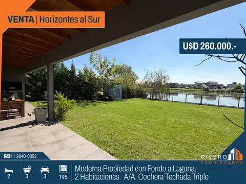 Venta Casa fondo a laguna Estilo Americano Detroit - Horizontes al Sur