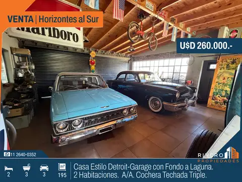 Venta Casa fondo a laguna Estilo Americano Detroit - Horizontes al Sur