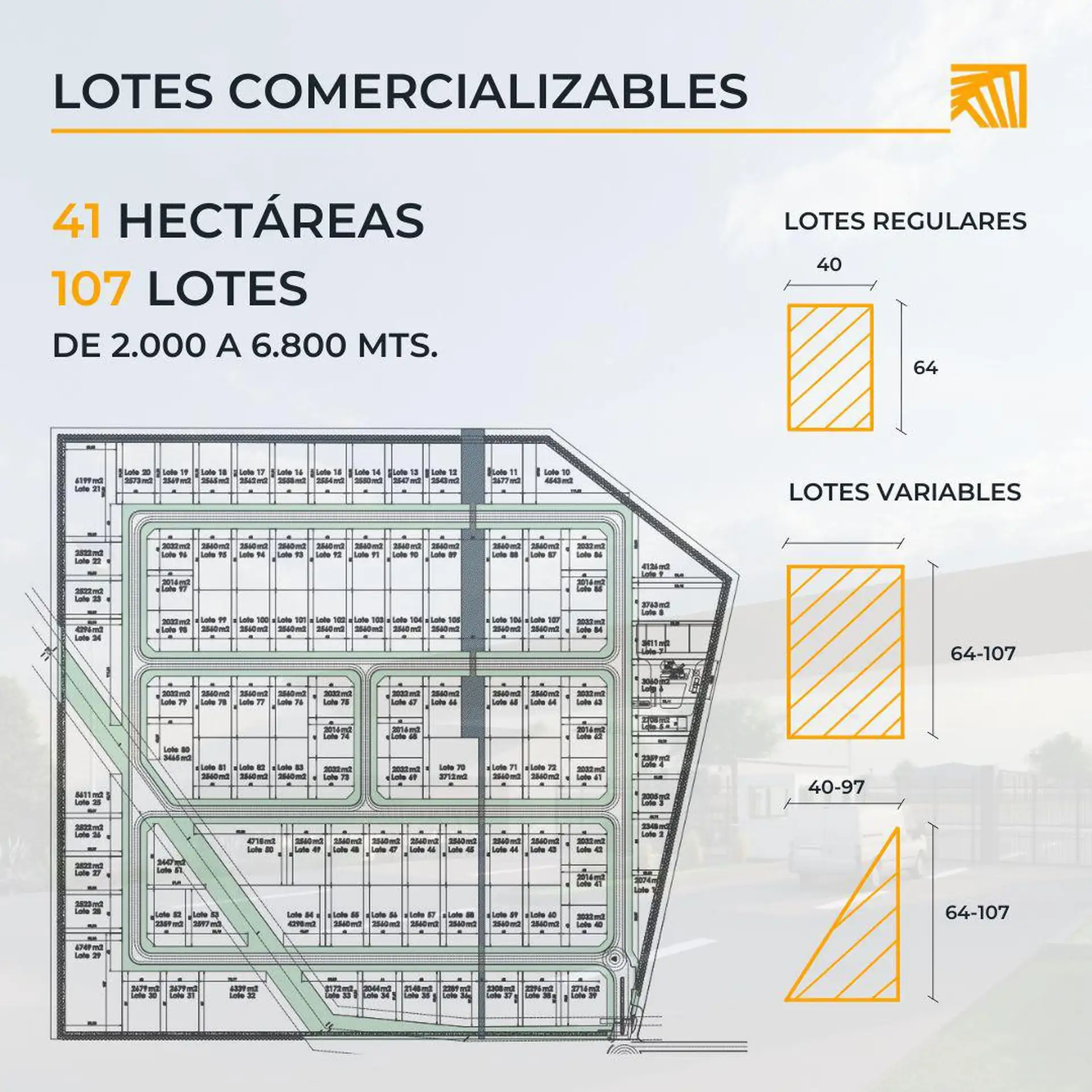 Lote 001 - 2074m2. AUREL PARQ