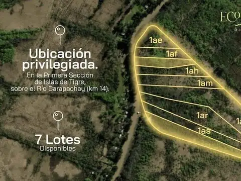 Terreno en Venta en Arroyo Carapachay, USD 39.000