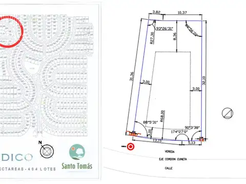 Terreno en Venta en Santo Tomas, USD 42.000
