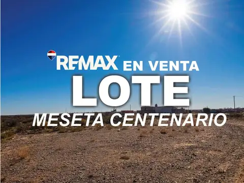 Lote en venta en la meseta de centenario