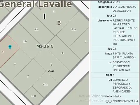 Terreno en Venta de 3357,0 m2