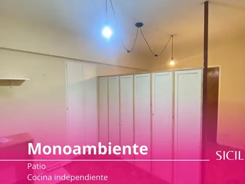 Departamento - San Nicolás - Monoambiente c/patio. Apto prof. - 27m²