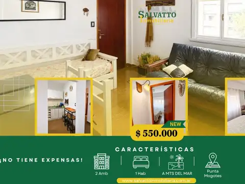 Departamento 2 ambientes en alquiler a metros de Waikiki