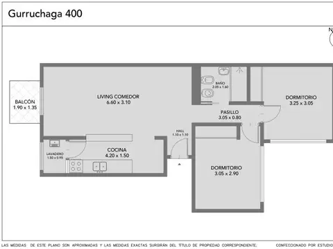 Departamento en Venta de 2 dormitorios