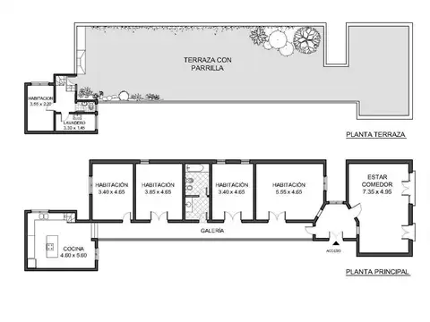 Depto Tipo Casa en Venta de 6 ambientes