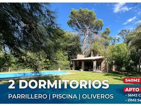 CASA EN VENTA 2 DORMITORIOS OLIVEROS APTO CREDITO