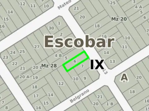 Venta de lote en inmejorable ubicación de Garín