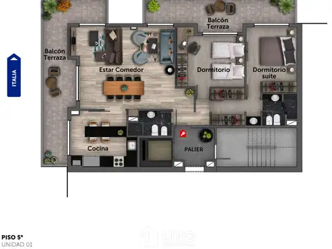 Departamento en Venta de 3 ambientes