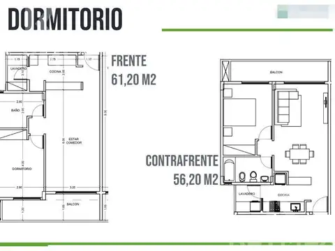 Departamento en Venta de 1 dormitorio