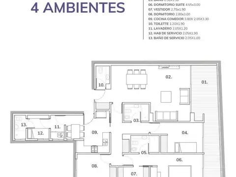 Departamento en Venta Apto profesional