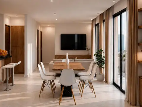 Departamento en venta en pozo frente a Dalvian, 1 dormitorio, cochera y financiación