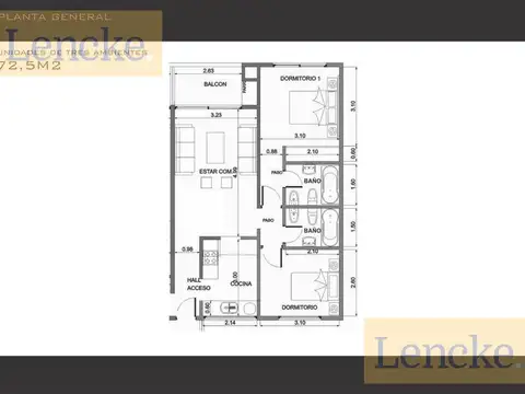 Departamento en Venta de 1 dormitorio