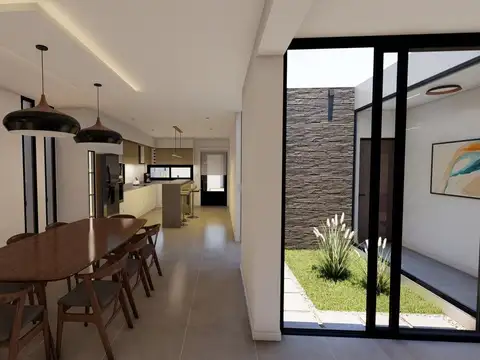 Casa 3 ambientes con 2 baños