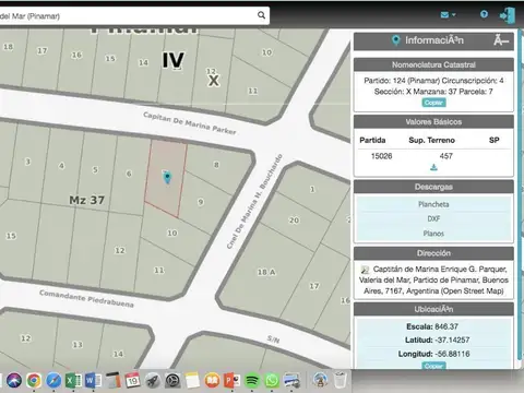 Terreno en Venta 15  mts Frente