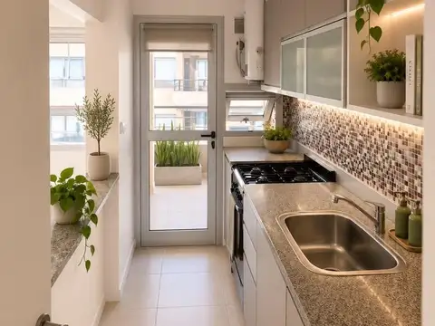Departamento en alquiler de 3 ambientes con parrilla en Fincas de Iraola 2. Hudson