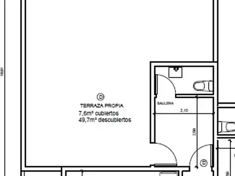 Departamento en Venta de 3 ambientes