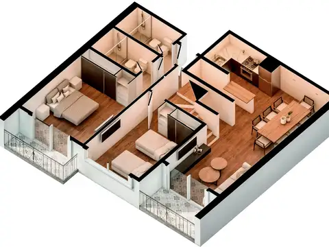 Departamento en Venta de 2 dormitorios