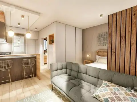 Departamento Monoambiente con 1 baño